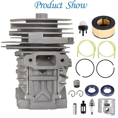 Autoparts Substituição do kit de pistão de cilindro para motosserra Stihl MS251 MS 251 44 mm de diâm