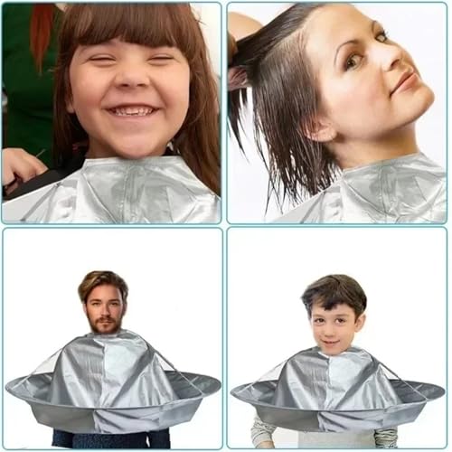 Capa para cortar el pelo transpirable con sistema de recogida anticaída 5