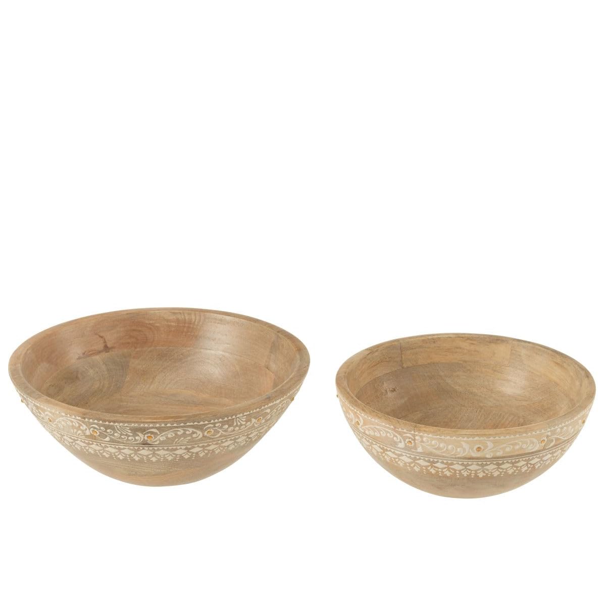 Paris Prix Lot de 2 Saladiers en Bois Perle du Sahara 25cm Naturel