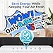 MOOKA Air Purifiers for Home Pets Large Room 2200ft² with ECO Mode, 20dB Ultra-Quiet HEPA Air Filter for Bedroom with Aromatherapy Nightlight, Air Cleaner for Pet Hair Dander Odor Dust Smoke, M200L