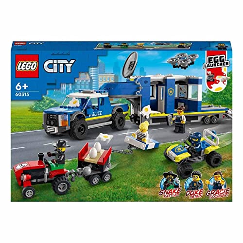Image of LEGO City Police Mobile Comm& Truck 60315 Building Kit (436 Pcs),Multicolor