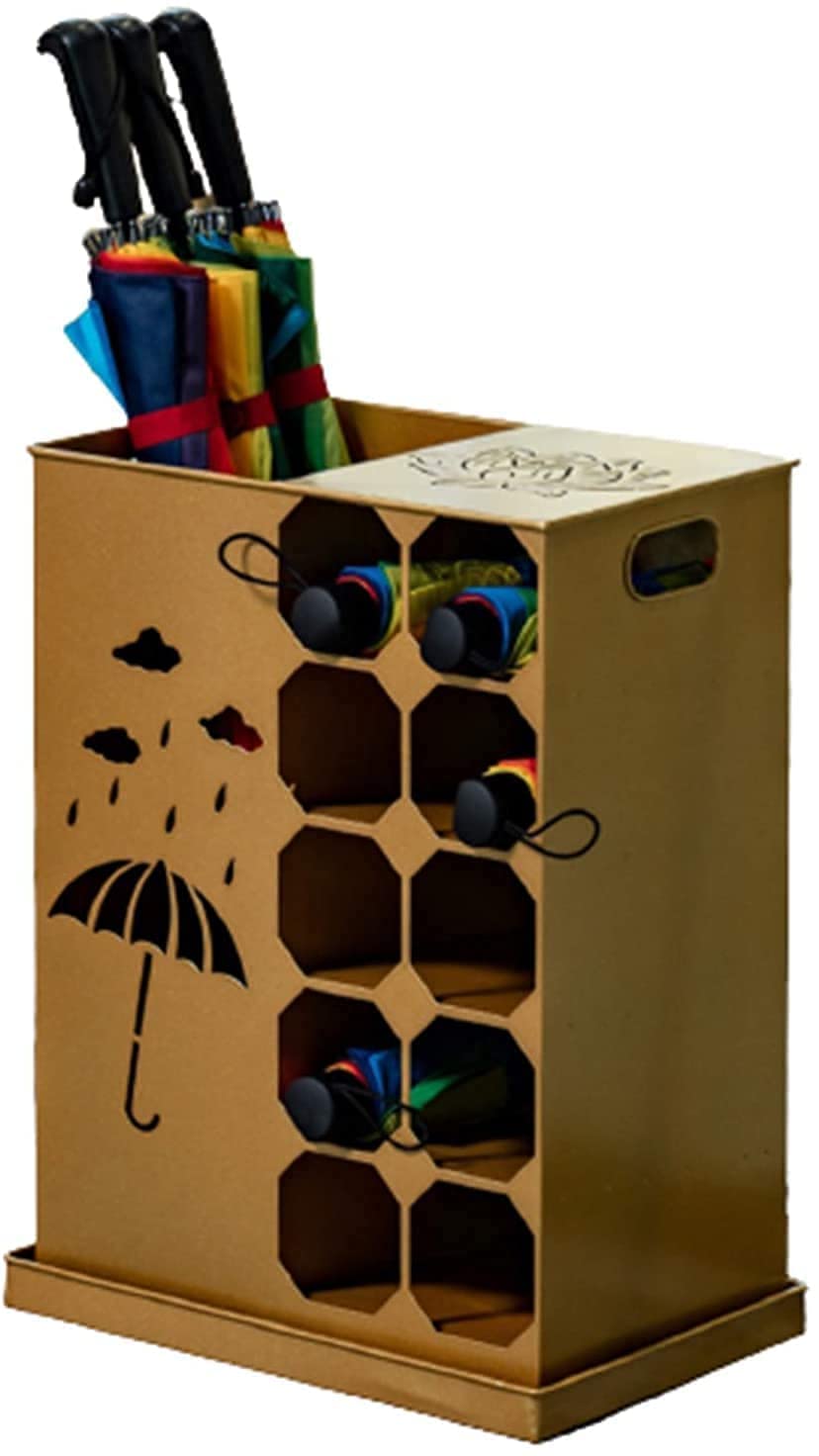 Porte-parapluies d'hôtel or de grande capacité pour 22 pièces