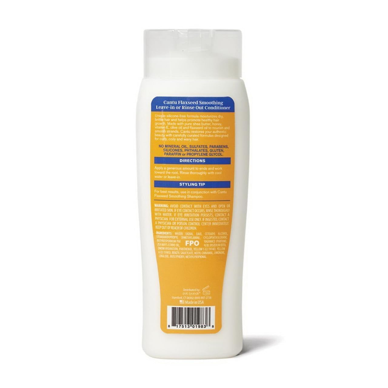 Cantu Flaxseed Conditioner Leave-In Or Rinse-Out 13.5 Ounce image 2