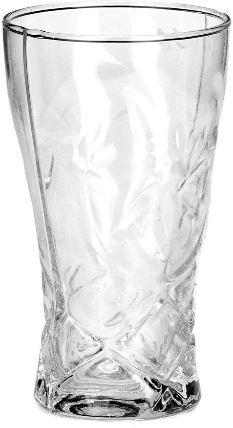 Image of Afast Multipurpose Designer Look Transparent Glass Set of 4 No sk19678, 330 Ml, Clear