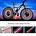 TINANA Bike Wheel Lights, LED Waterproof Bicycle Spoke Light 32 LED 32pcs Changes Patterns Bicycle Rim Tire Lights for Mountain Bike Road Bikes BMX Bike Hybrid Bike Folding Bike