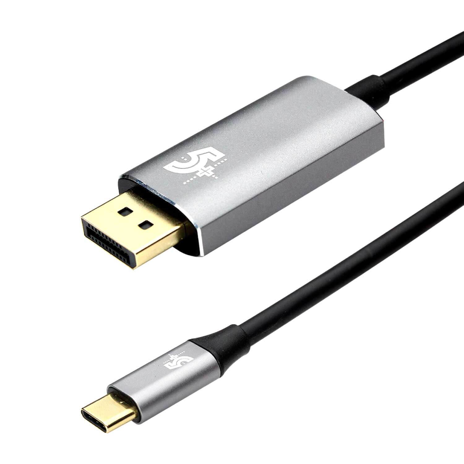 5+ CABO ADAPTADOR USB C - P/DISPLAYPORT MACHO 4K 60HZ - 1.8M, 5+, Outros acessórios para