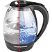 GourmetMaxx 07971 Wasserkocher schnurlos Schwarz, Glas