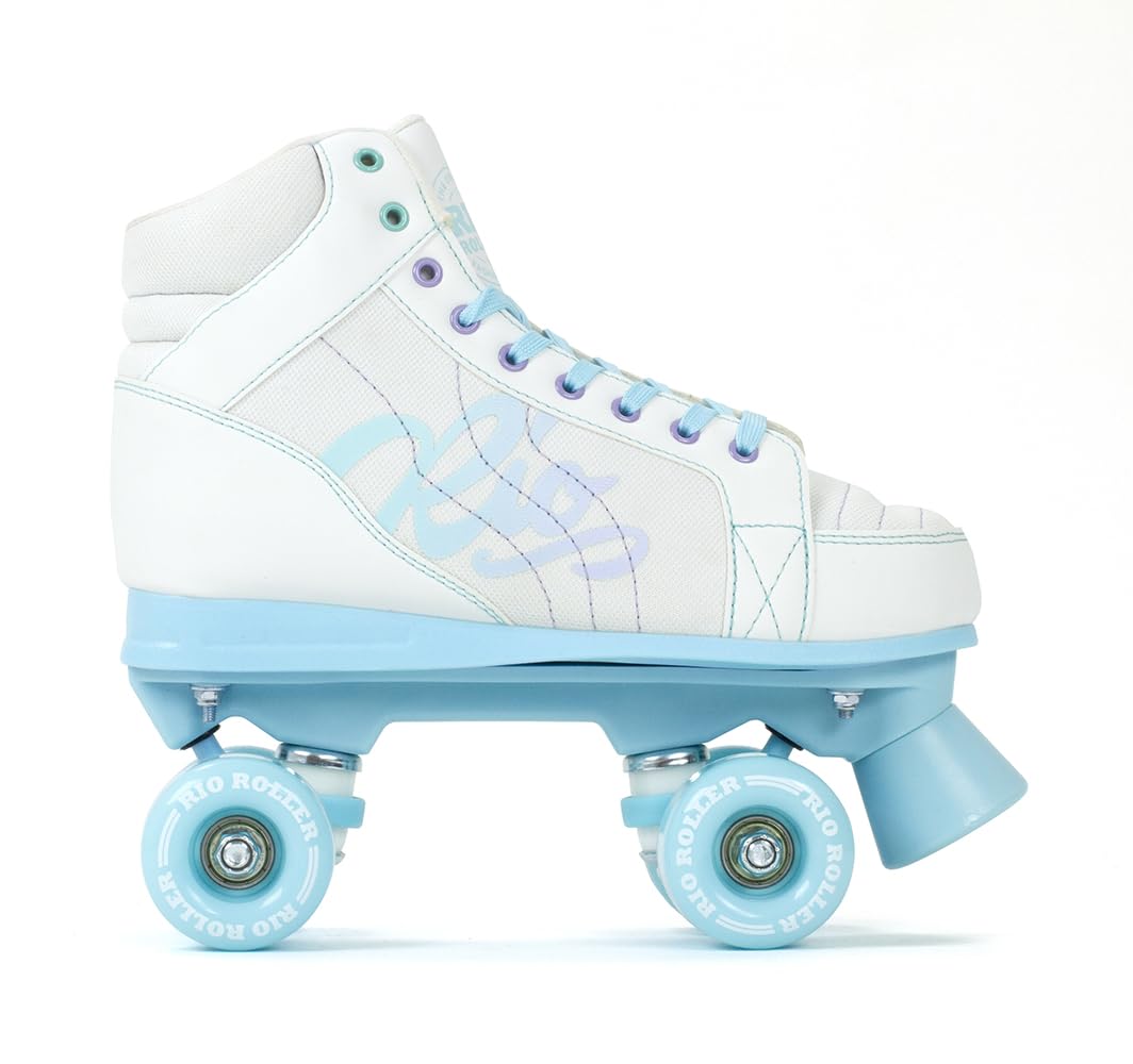 Rio Roller Lumina - Patines con Ruedas (Blanco/Azul)