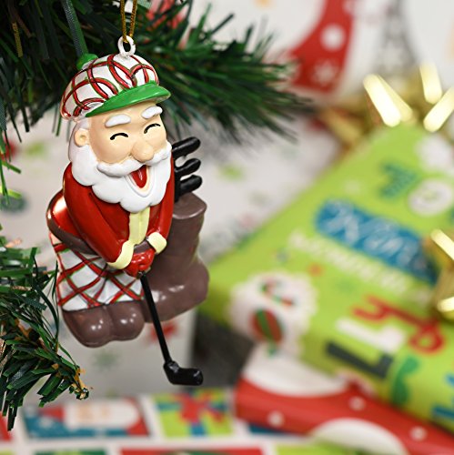 Tree Buddees Golfing Santa Claus Christmas Ornament #TOP1