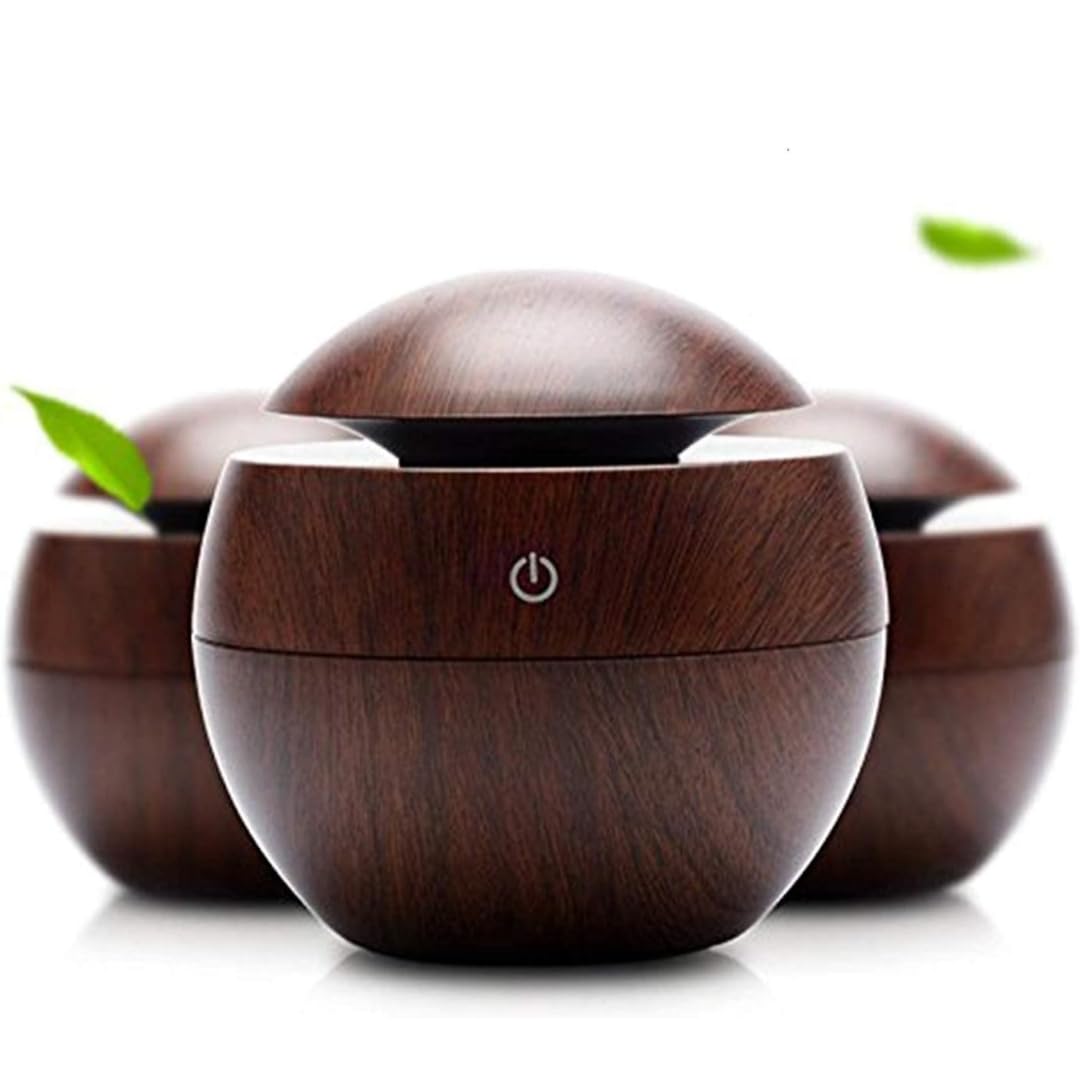 Wooden Aroma Diffuser Humidifier Cool Mist Air Diffuser Air Purifier Humidifier For Bedroom Humidifiers For Room (Multi Color)-image-5