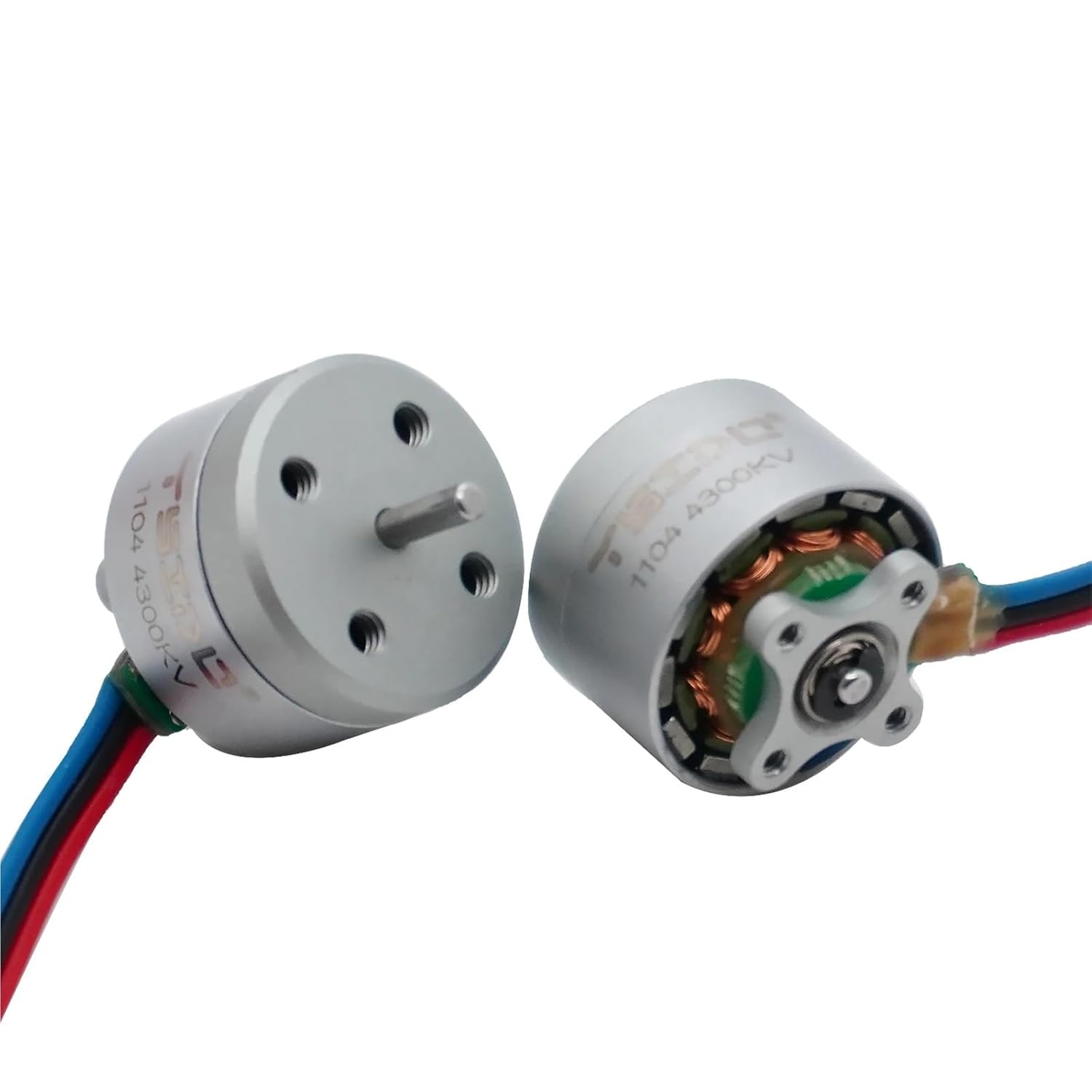 Compatible for YSIDO Mini 1104 4300KV Brushless Motor, Replacement Parts for RC Fixed Wing FPV Drone Quadcopter Multicopter(4pc 1104 4300KV)