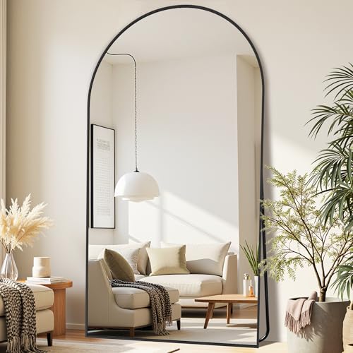 Miroir arc 81"x41" avec support, résistant aux chocs, assemblage facile