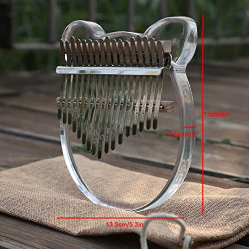 Kalimba transparent, 17 touches, avec sac de transport, autocollant pour notes de musique, marteau d’accordage, chiffon… - Les Beatles, Paul McCartney, John Lennon, RIngo Starr, George Harrison Kalimba transparent, 17 touches, avec sac de transport, autocollant pour notes de musique, marteau d'accordage, chiffon… – Image 7