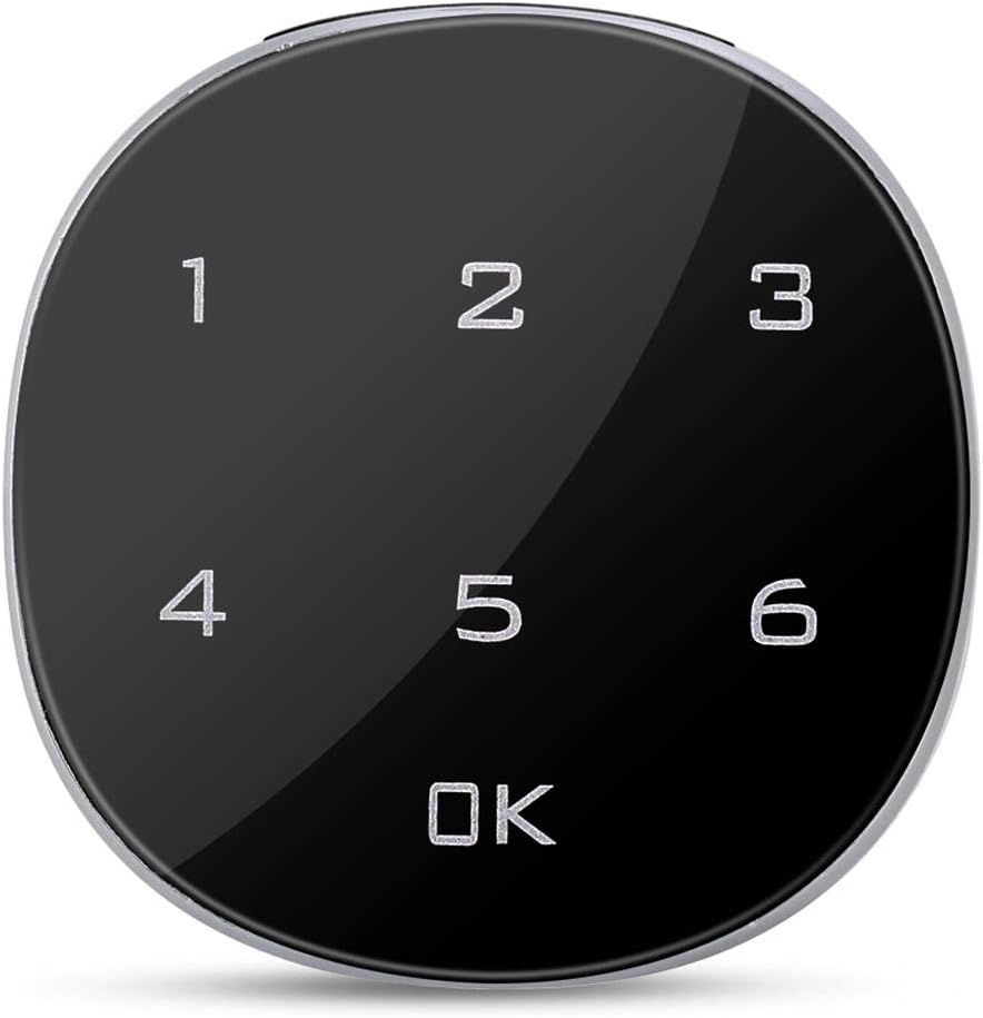 Digital Electronic Coded Lock, Touch Screen Password Lock for Cabinet Mailbox File Sauna Drawer School Lockers Easy to Install