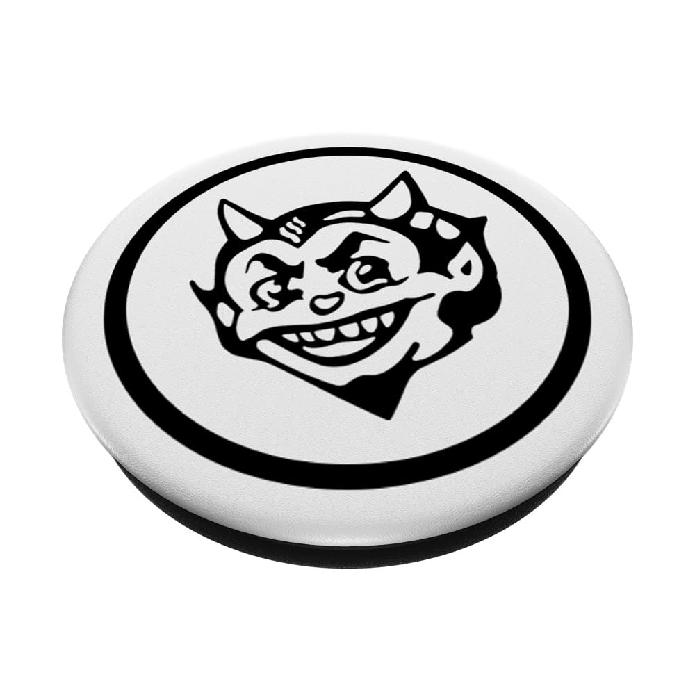 Porno For Pyros Lil Devil White PopSockets Adhesive PopGrip, Black - Image 2