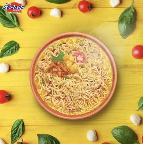 Image of Curry Flavor Instant Noodles, Pack of 5, Mi Sedaap Halal Instant Ramen
