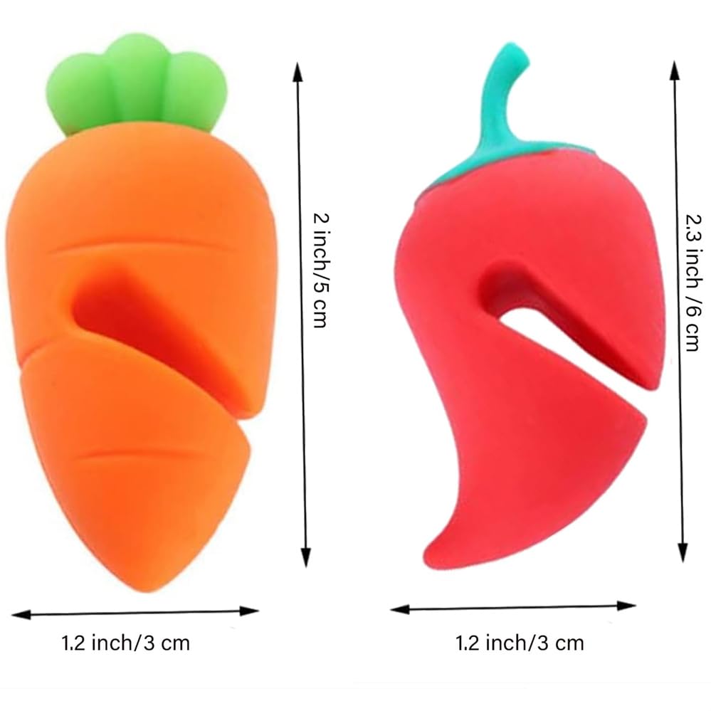 Set di 6 sollevatori per coperchi in silicone, per pentole e pentole, resistenti al calore, design vegetale