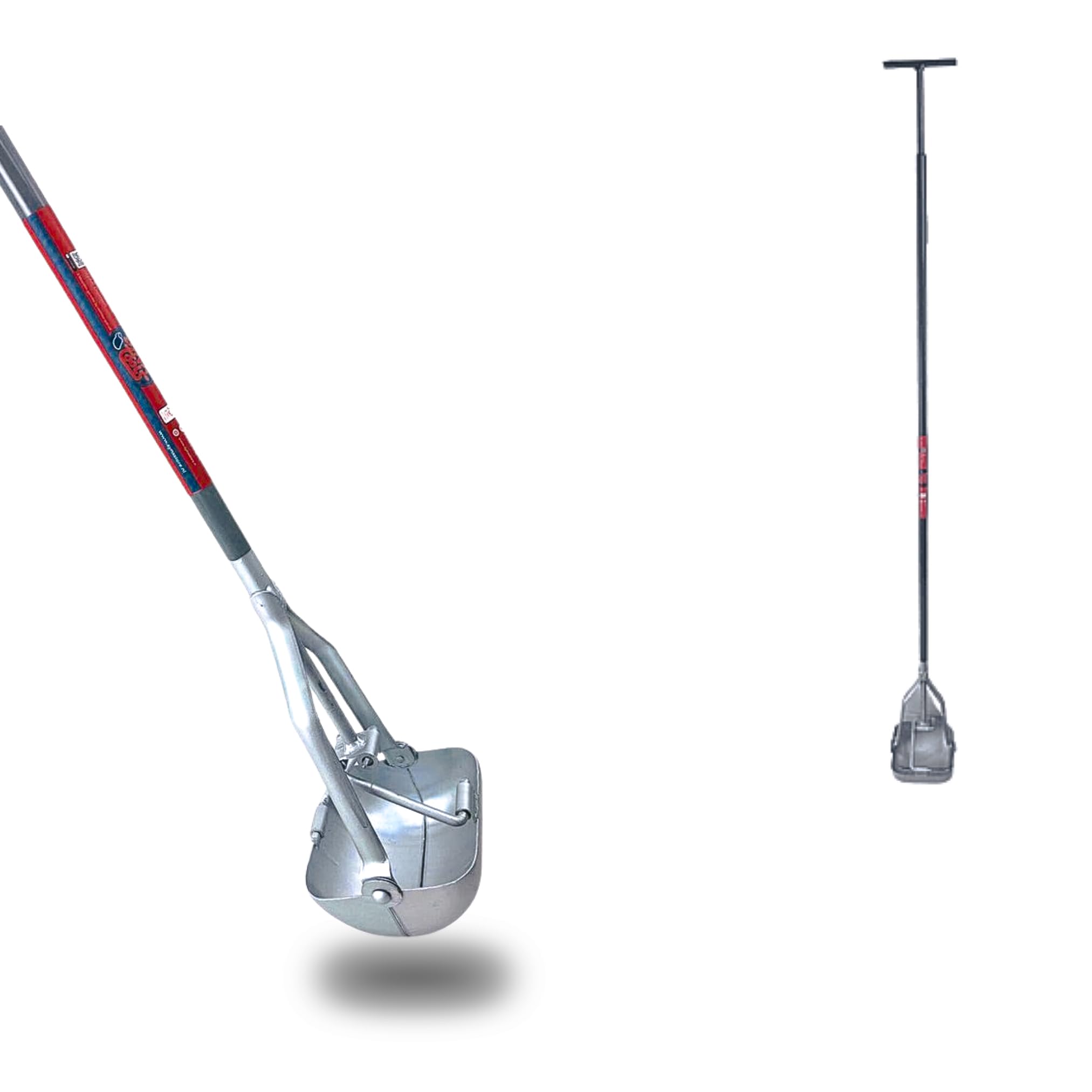 Łopatka do studni kwadratowa, 15 cm, całkowita długość 153 cm