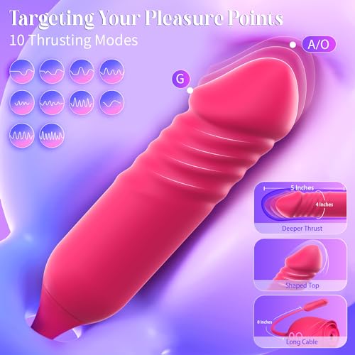 Image of MOOLIGIRL Rose Toy Women Sex Toys, Sucking Vibrator & Thrusting Didlo with 10 Vibration Modes, APP Control Clitoral, Nipple Sucker & Anal, G-Spot Stimulator, Adult Toy with AI Lover for Solo & Couples