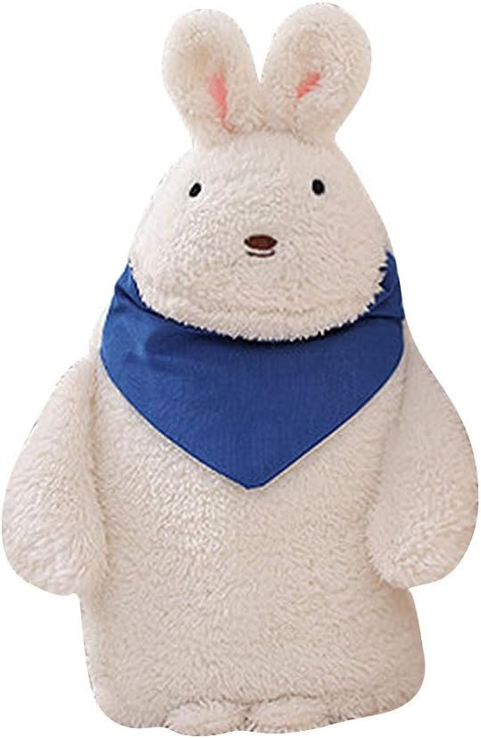SKUZA Hot Water Bottle, Winter Cartoon Rubber Hot Water Bag Hand Warmer Warming Bottle Feet Warm Hand Warmer Plush Hot Water Bottle Warming Bag (Color : E) (Color : B)