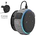 AHASTYLE Wall Mount Hanger Holder for Echo Dot 3rd Generation Smart Home Speakers, Built-in Cable Management and Need to Drill(Black)