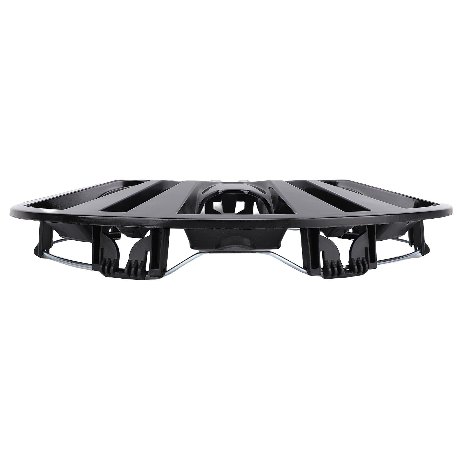 Aramox 4 szt. Kołpaki Kołpaki 16-calowe 4 Kołpaków ABS z Uniwersalnym Dopasowaniem (BLACK)