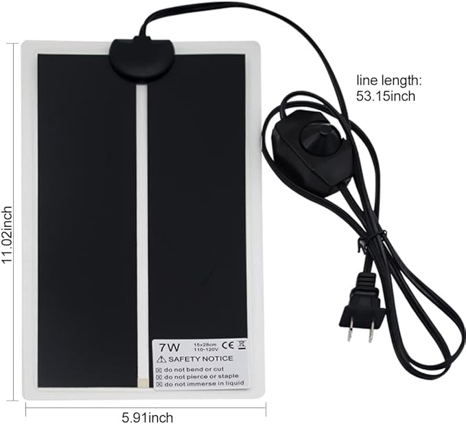 Almohadilla Térmica para Reptiles 7W/14W/20W miniatura 7