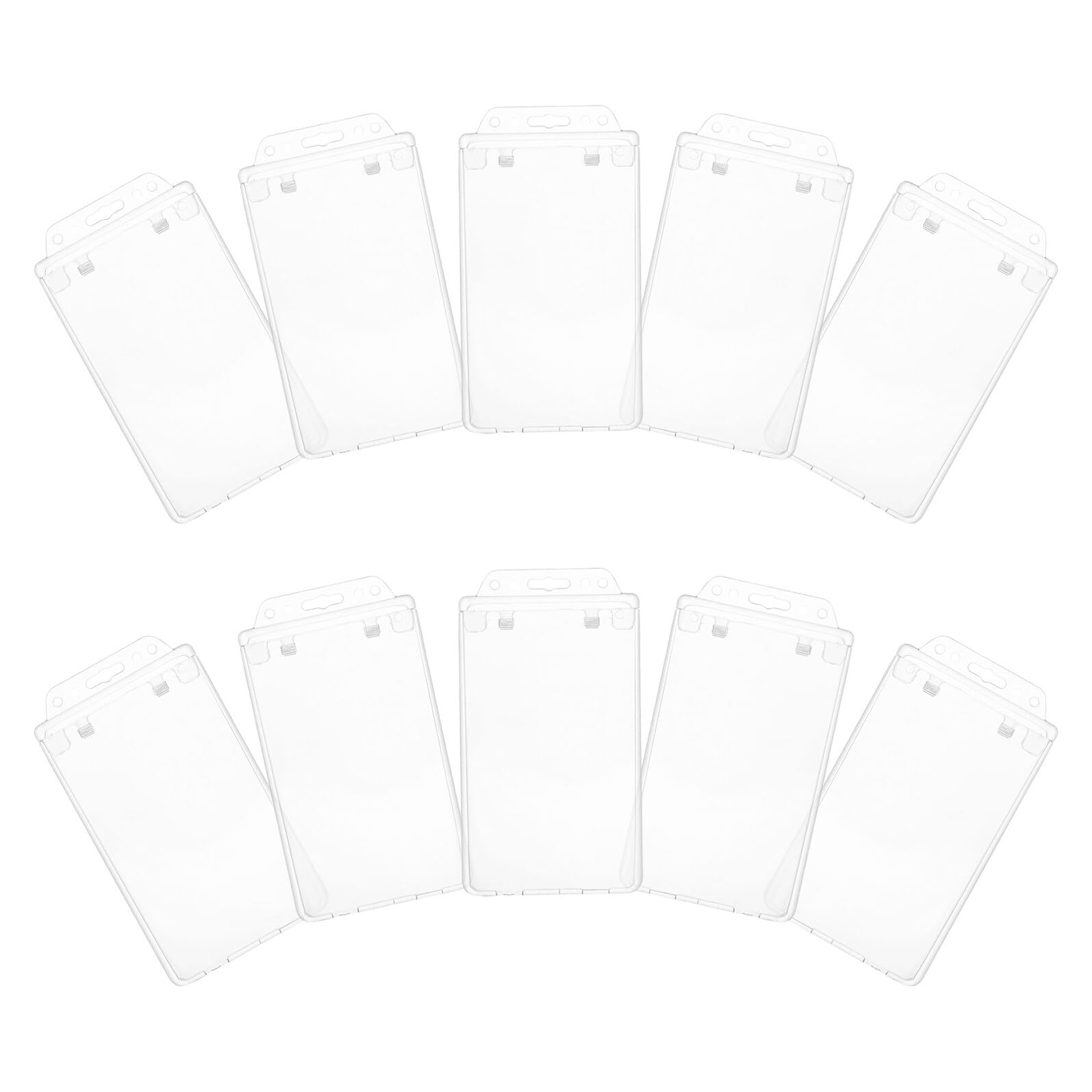 Fundas verticales para tarjetas de identificación transparentes PRETYZOOM de 10,4 x 5,9 cm (10 uds) 8