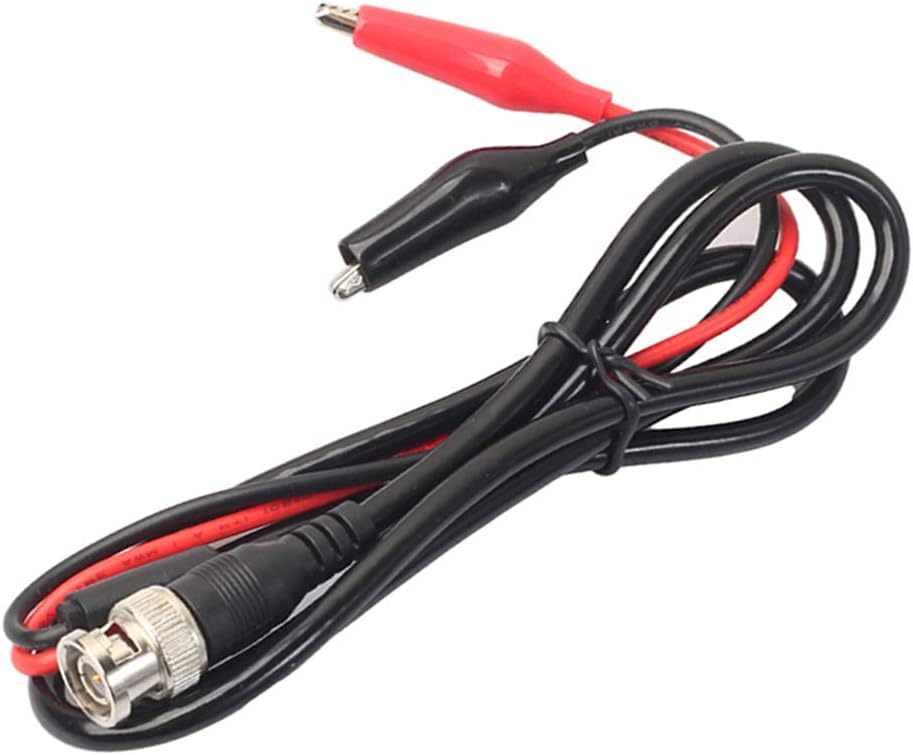 SOLUSTRE BNC to Alligator Clips Test Lead Set Test Probe Leads Test Cable Lead Electrical Clamp - 100cm - Image 4