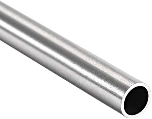 Vista 30 de uxcell Tubo redondo de acero inoxidable 304 0.315 in OD 0.039 in espesor de pared 9.843 in de longitud Tubo recto sin costura 2 piezas