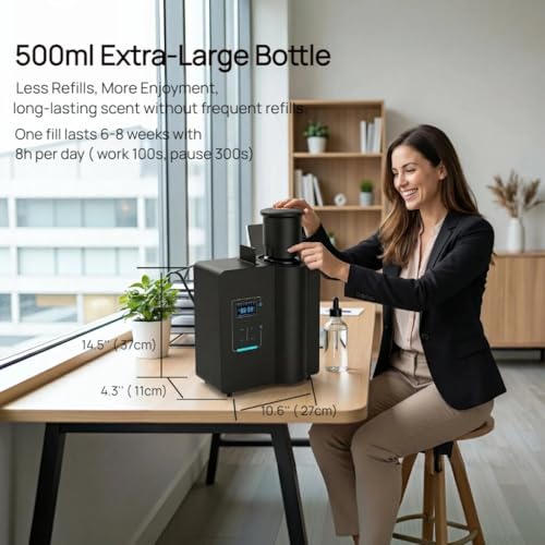 Difusor aromático eléctrico Kevinleo 500ml con Bluetooth miniatura 5
