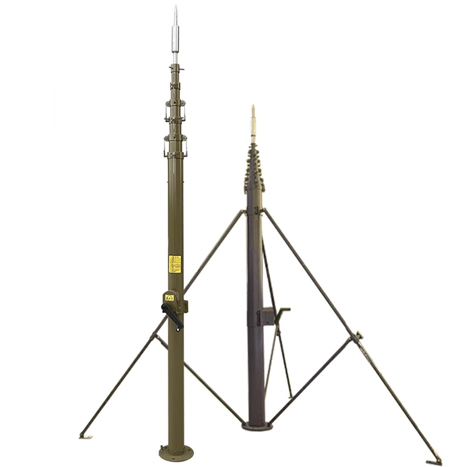 Weigexieo Hand Winch Steel Retractable Telescopic Mast For Mobile Antenna Tower Led Lighting