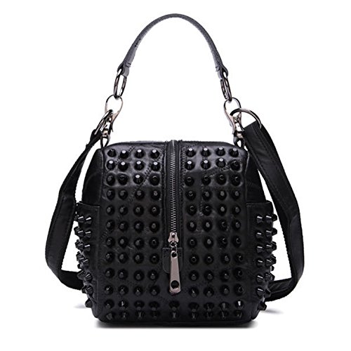Sac à Main Porté Épaule Femme avec Rivets Pleins Décoratifs Résistants