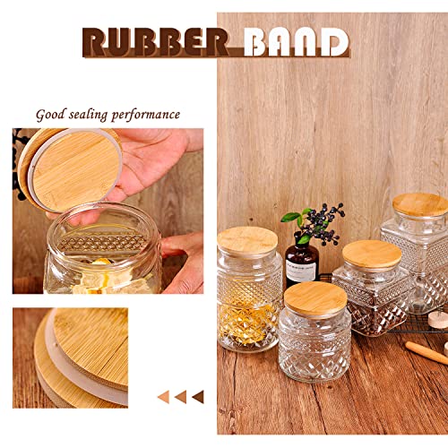 Whjy Glass Storage Container With Lid, Airtight Glass Jars, Farmhouse Tea Canister, Dog Treat Jar For Pet, Glass Candy Cookies Coffee Canister Jar Bath Salt Container - Round 47 Oz #TOP3