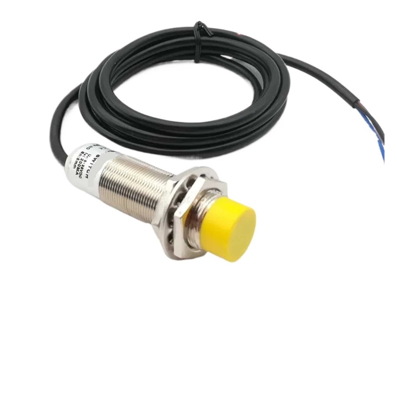 PXQCHAVLN Capacitive Proximity Sensor NPN CM18-8-DNA/NB NO/NC M18 0-8mm Sensing Distance Level Switch(Npn nc)