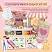iLAND Girls Crafts Ages 8-12 Creative Craft Kits for Kids and Adults DIY Mini Bakery Miniature Food Toys Air Dry Clay for Kids Fun Family Game Night 9 10 11 Year Old Girl Gift Birthday Gift Ideas Cute