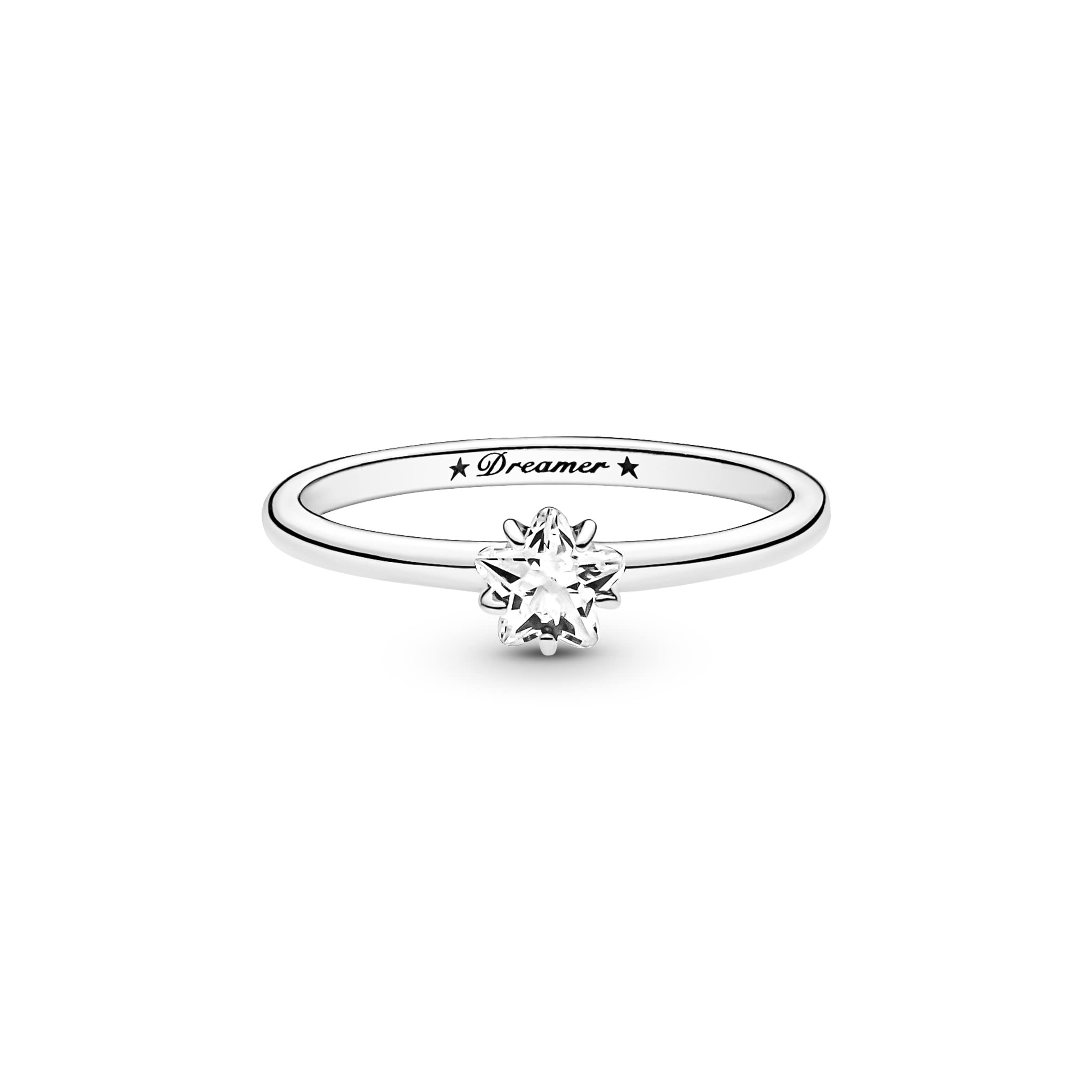 Pandora Moments Ring Stern, Sterlingsilber, mit klarem Cubic Zirkonia, 48