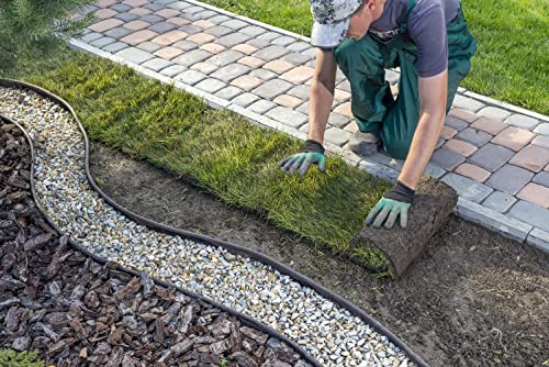 MASTER MARK Master Gardener Deep Edge Landscape Coiled Edging, Garden Border, Lawn Edging, Flower Bed Edging, Playground Edging
