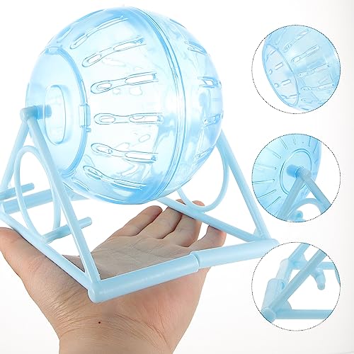 Guinea Pig Ball Hamster Ball and Rack Hamster Dwarf s Exercise Running Toy Chinchilla Jogging, Random Color, 14.5x12.5cm - Image 3