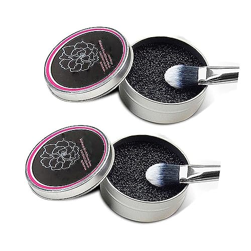 Spugna per la rimozione del colore, scatola per la pulizia dei pennelli da trucco, spugna per la pulizia rapida dei pennelli da trucco, spugna ad asciugatura rapida, rimuove le polveri colorate