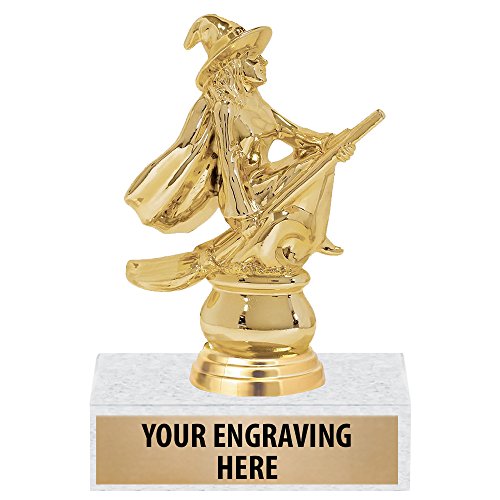Crown Awards 6" Custom Witch Trophies - Halloween Witch Trophy Award