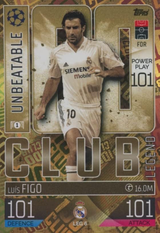 Match Attax Extra 2022 2023 22/23 100 Club Trading Card(s) You Select (Luis Figo LEG6)