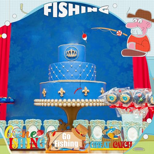 Décorations table pêche bois 3D amovibles de fête - 5