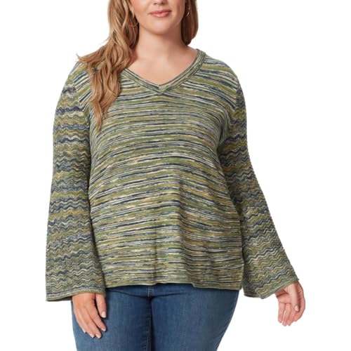 Haut à manches évasées Marietta fluide mode grande taille femme