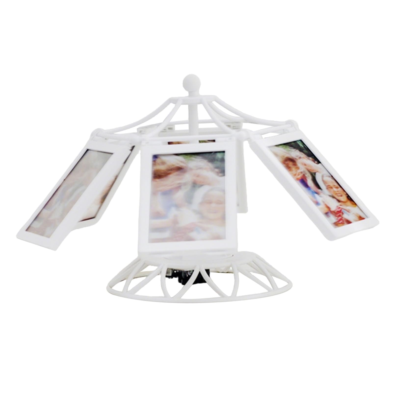Cadre photo décoratif de table au design mécanique rotatif pour intérieur moderne