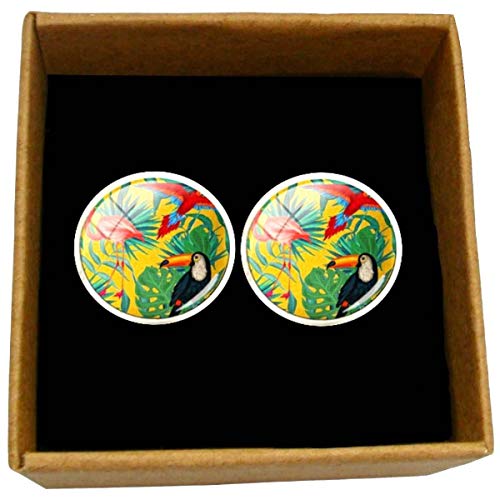 Mancuernillas tropicales para hombre miniatura 5