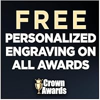 Vista 5 de Crown Awards Placa de madera con logotipo personalizado, placa de madera de metal de 5 x 7 pulgadas personalizada con placa de plata