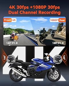 Vantrue F1 Motorcycle 4K Dash Cam Front and Rear, 4K + 1080P Camera — photo 2 of 6