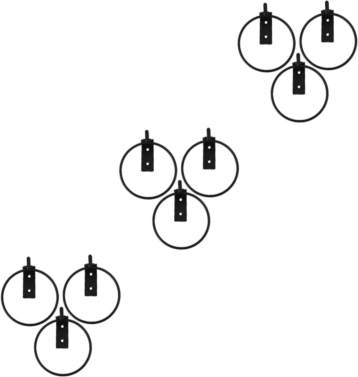 BESPORTBLE 9pcs Metal Iron Wall Mounted Flowerpot Tray Planter Bracket for Use Easy Installation Screws Flowerpot Holder