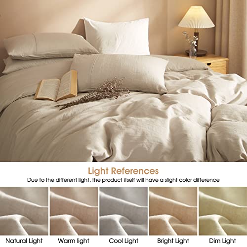 Grassix 100% Linen Duvet Cover King Size, Super Soft French Linen Comforter Cover Breathable Duvet Cover For Hot Sleepers 1 Duvet Cover And 2 Pillowcases #TOP4